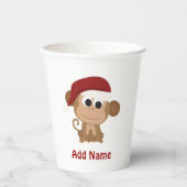 Santa Monkey Pappbecher (Vorderseite)
