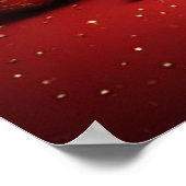 Santa-Monogramm A für Weihnachtsgeschenke Poster (Ecke)