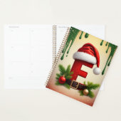 Santa Monogramm Buchstabe F mit Weihnachtsakzent � Planer (Anzeige)
