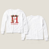 Santa Monogrammed and Name Family Matching (Design Vorderseite & Rückseite)