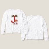 Santa Monogrammed and Name Family Matching (Design Vorderseite & Rückseite)