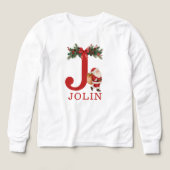 Santa Monogrammed and Name Family Matching (Design Vorderseite)