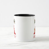 Santa Monogrammed and Name Family Matching Tasse (Zentrum)