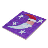 Santa Moon Abstrakte Weihnachtsgeschichte Fliese (Seite)
