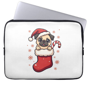 Santa Mops Delight Laptopschutzhülle