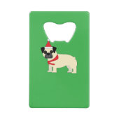 Santa Mops Geldbeutel Flaschenöffner (Rückseite)