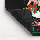 Santa Mops Riding Axolotl Weihnachtskrüge Lover O Mousepad (Ecke)