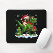 Santa Mops Riding Rentier T-rex Weihnachtskids Tod Mousepad (Mit Mouse)