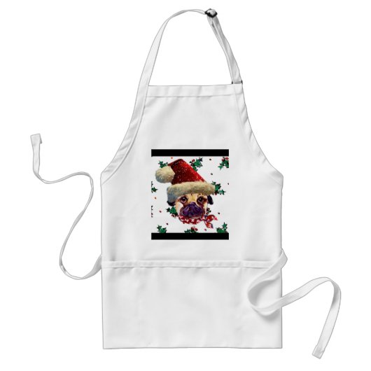 Santa Mops Schürze (Vorne)