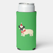 Santa Mops Selters Dosenkühler (Seltzer Rückseite)