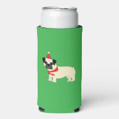 Santa Mops Selters Dosenkühler (Seltzer Vorderseite)