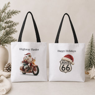 Santa Motorrad Weihnachtsmarkt Lauf Tasche