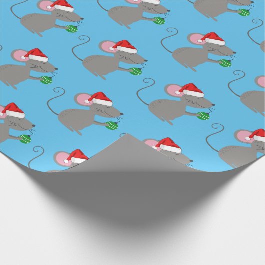 Santa Mouse Geschenkpapier (Ecke)