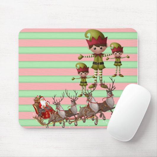 Santa Mouse Pad Mousepad (Mit Mouse)