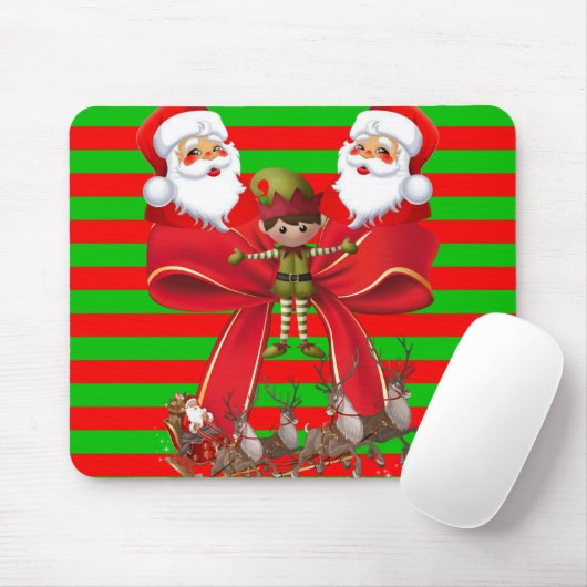 Santa Mouse Pad Mousepad (Mit Mouse)