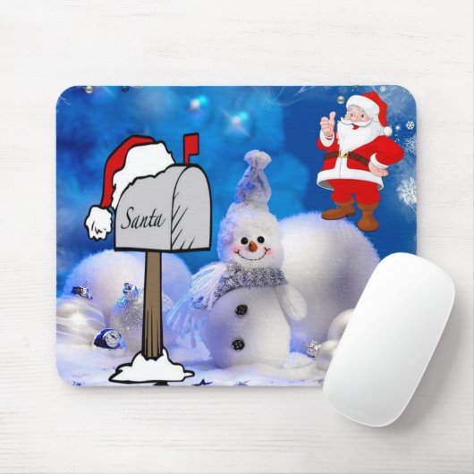 Santa Mouse Pad Mousepad (Mit Mouse)