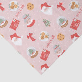 Santa & Mrs Claus Festive Fa La Christmas Seidenpapier (Detail)