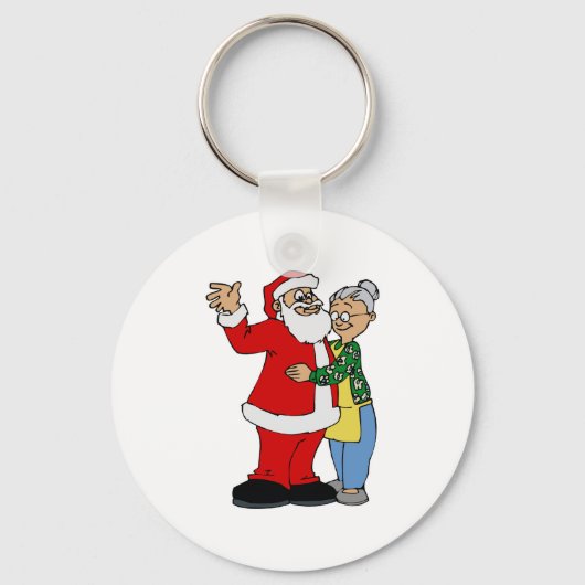 Santa & Mrs Claus Schlüsselanhänger (Vorderseite)