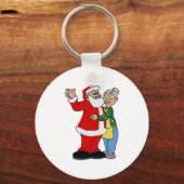 Santa & Mrs Claus Schlüsselanhänger (Vorderseite)