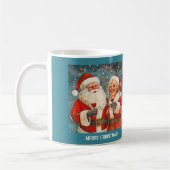 Santa Mrs Claus Weihnachten Kaffeetasse (Links)