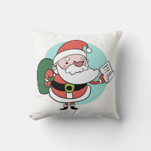 Santa & Mrs Claus werfen Kissen