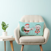 Santa & Mrs Claus werfen Kissen (Stuhl )