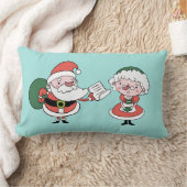 Santa & Mrs Claus werfen Kissen (Decke)