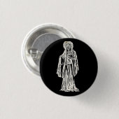 Santa Muerte Button (Vorne & Hinten)