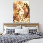 Santa Muerte Canvas Print Leinwanddruck (Insitu (Schlafzimmer))