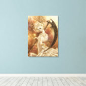 Santa Muerte Canvas Print Leinwanddruck (Insitu (Holzboden))