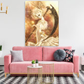 Santa Muerte Canvas Print Leinwanddruck (Insitu (Wohnzimmer))