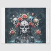 Santa Muerte Erhebt Sich Decoupage Seidenpapier (Vorderseite)