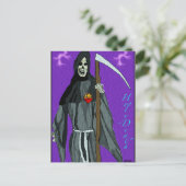 Santa Muerte Feiertagspostkarte (Stehend Vorderseite)