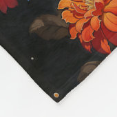 Santa Muerte Fleecedecke (Ecke)