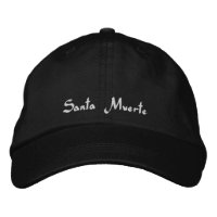 Santa Muerte Goddess Death Schwarz-weiß Niedlich