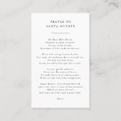 Santa Muerte Guardianship & Protection Praetkarte Visitenkarte (Rückseite)