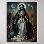 Santa Muerte im Friedhof-Poster Poster (Vorne)