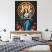 Santa Muerte Leinwanddruck (Insitu (Schlafzimmer))