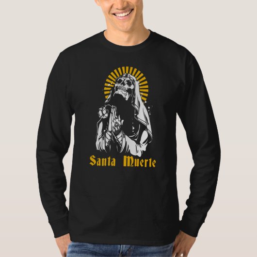 Santa Muerte Mexican Dead Sugar Skull Mexico Femal T-Shirt (Vorderseite)