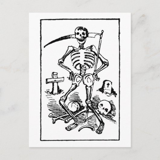 Santa Muerte, Mexican Grim Sensenmann c. Anfang de Postkarte (Vorderseite)