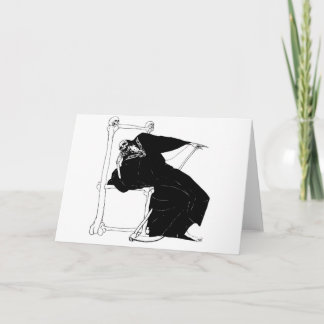 "Santa Muerte" (Mexikanischer Grimischer Sensenman Feiertagskarte