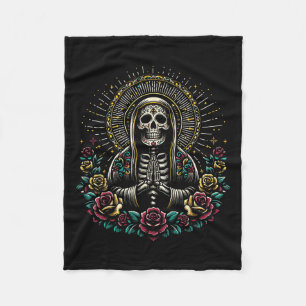 Santa Muerte Perdoname Fleecedecke