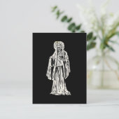 Santa Muerte Postkarte (Stehend Vorderseite)