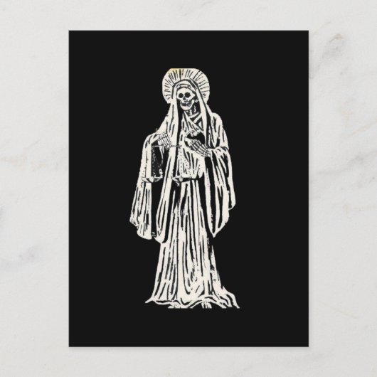 Santa Muerte Postkarte (Vorderseite)