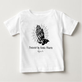 Santa Muerte Protection Individuelle Name Baby T-shirt