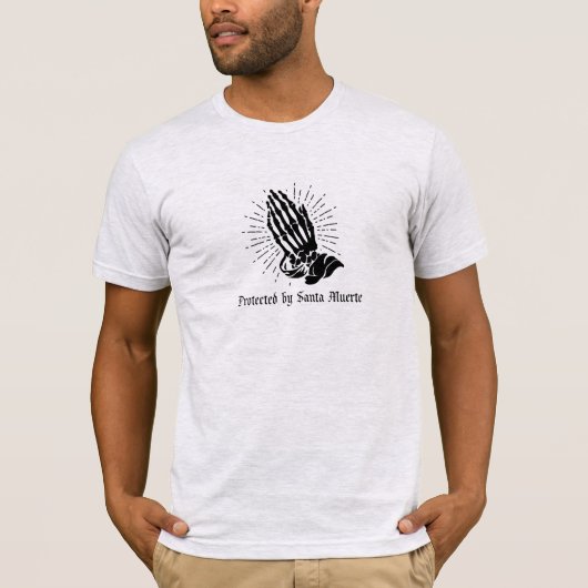 Santa Muerte Protection Men's Cotton T-Shirt (Vorderseite)