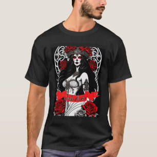 Santa Muerte Santa Catarina der süße heilige Tod T-Shirt