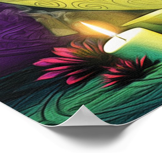 Santa Muerte Tarot - Die Hohepriester Poster (Ecke)