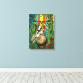 Santa Muerte Tarot - Die Welt Leinwanddruck (Insitu (Holzboden))