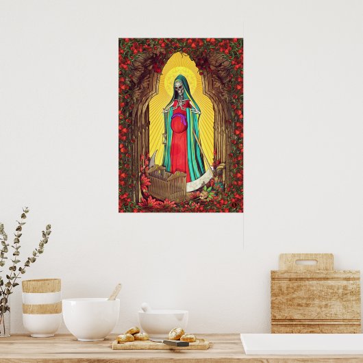 Santa Muerte Tarot - Heiliger Tod Poster (Küche)